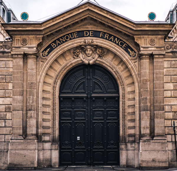 Devanture de la banque de France